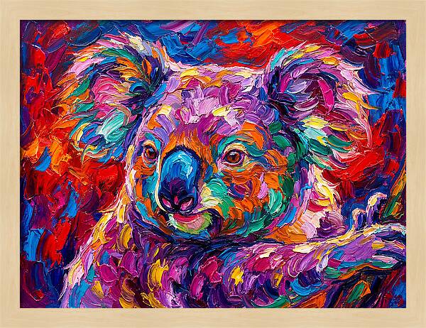 Koala In Vibrant Colors