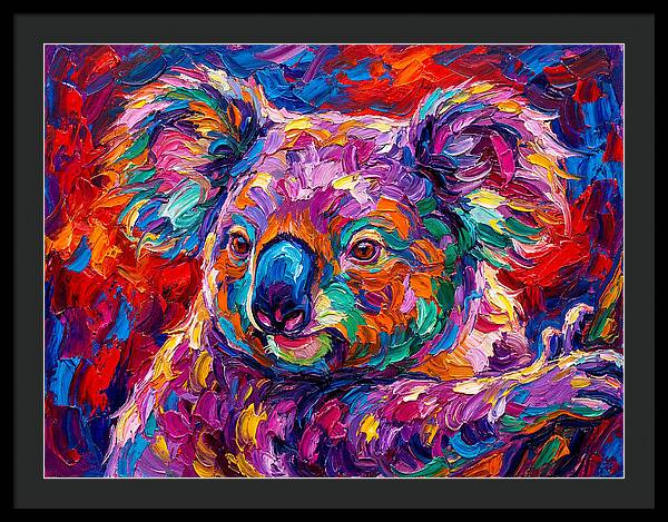 Koala In Vibrant Colors
