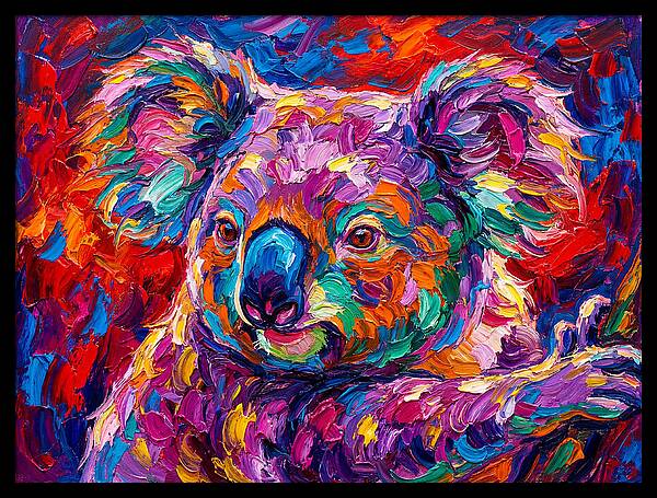 Koala In Vibrant Colors
