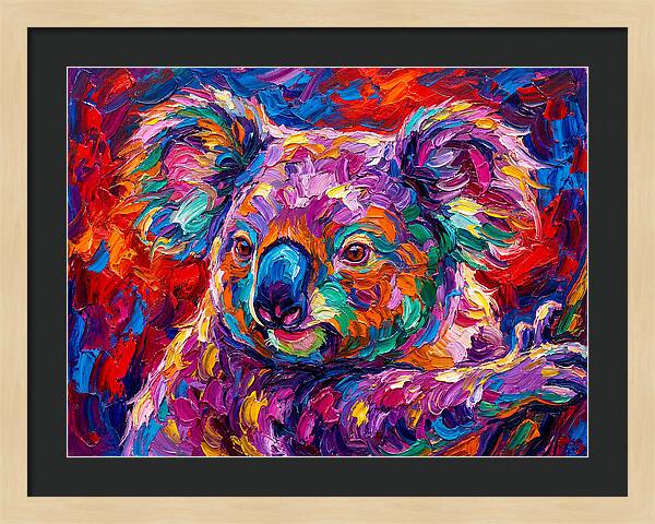 Koala In Vibrant Colors