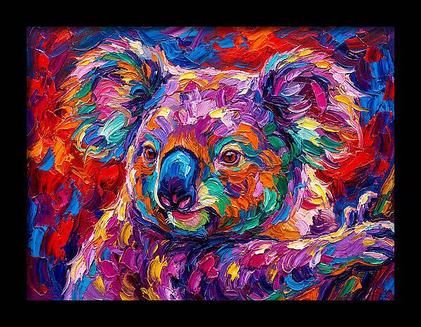 Koala In Vibrant Colors