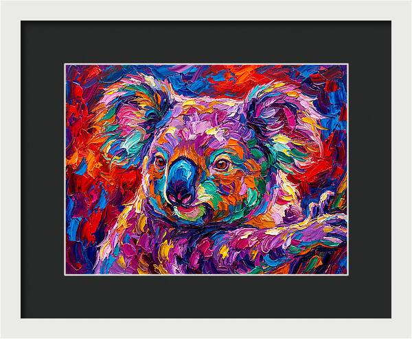 Koala In Vibrant Colors
