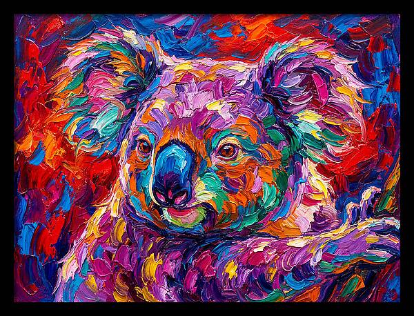 Koala In Vibrant Colors