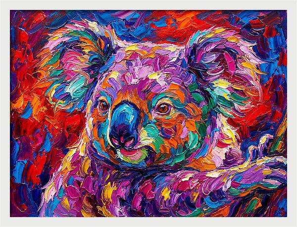Koala In Vibrant Colors