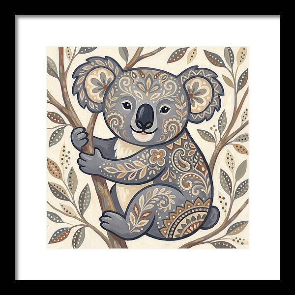 Koala With Intricate Patterns
