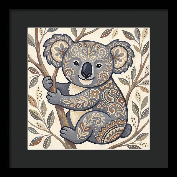 Koala With Intricate Patterns