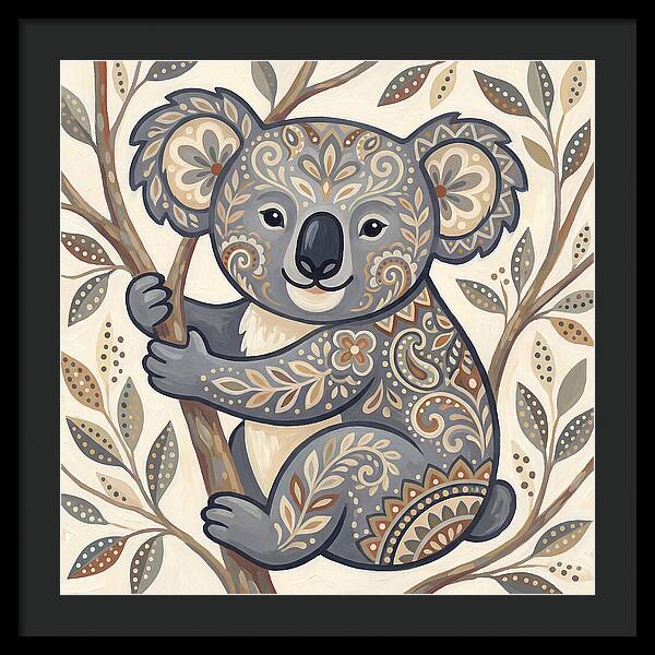 Koala With Intricate Patterns