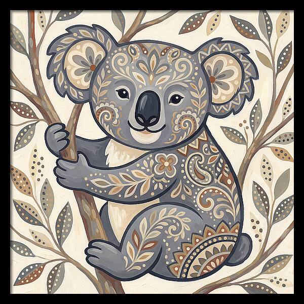 Koala With Intricate Patterns