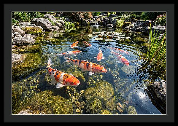 Koi Fish Swimming Gracefully