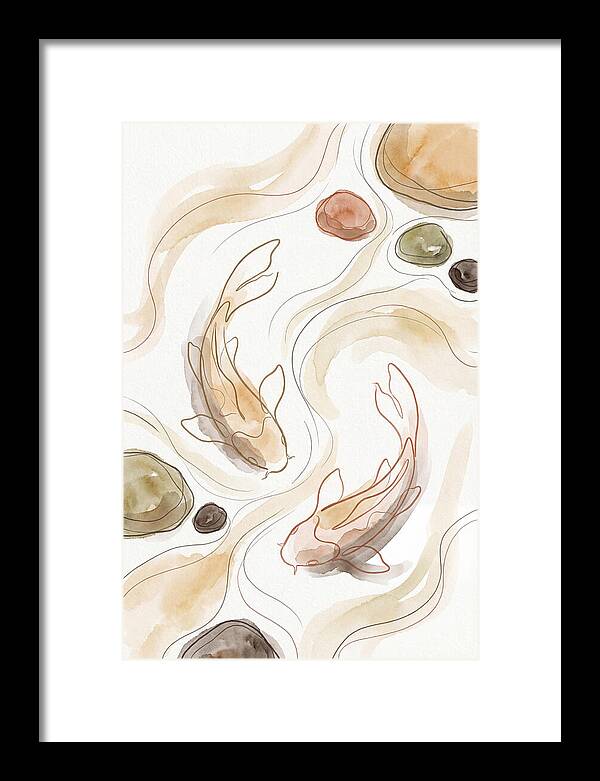 Koi Fish Swimming Gracefully