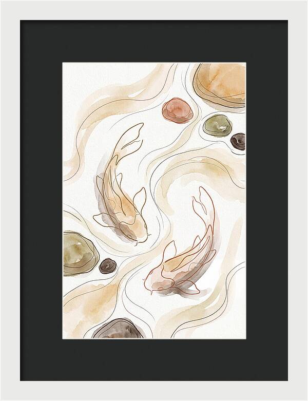 Koi Fish Swimming Gracefully