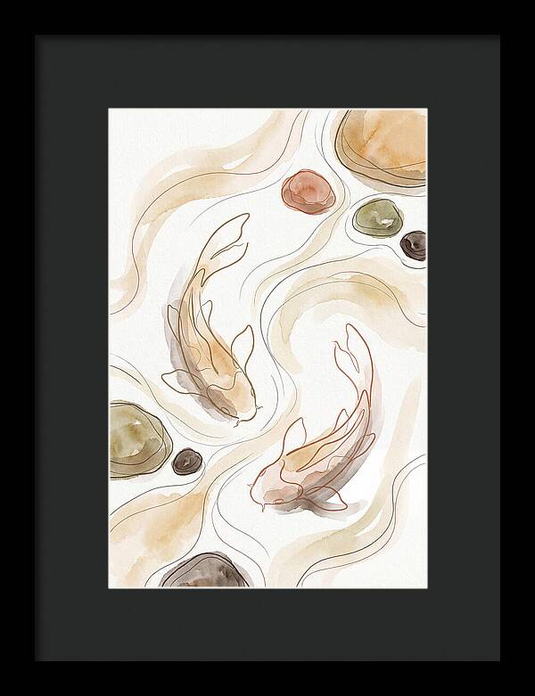 Koi Fish Swimming Gracefully
