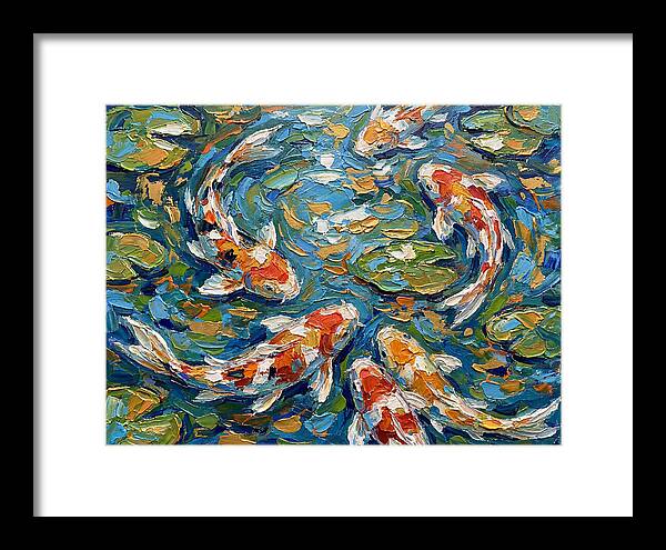 Koi Fish Swimming In Serenity