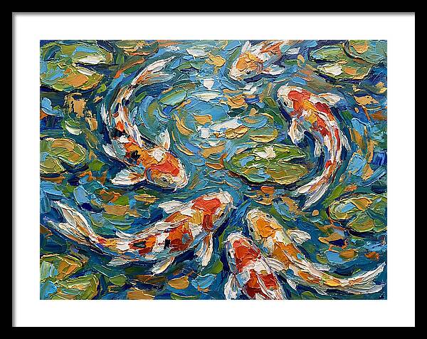 Koi Fish Swimming In Serenity