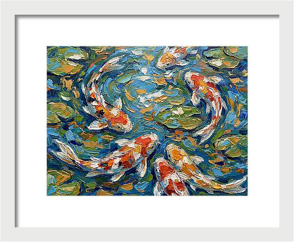 Koi Fish Swimming In Serenity