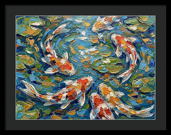 Koi Fish Swimming In Serenity