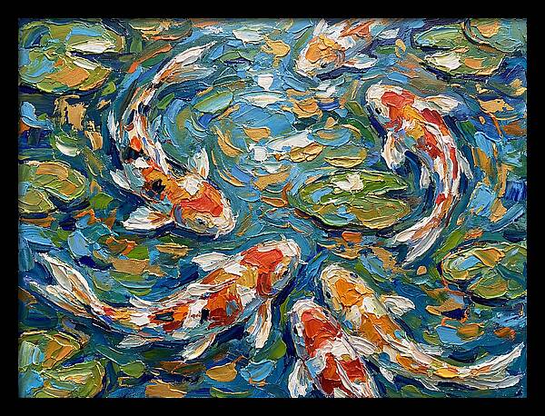 Koi Fish Swimming In Serenity