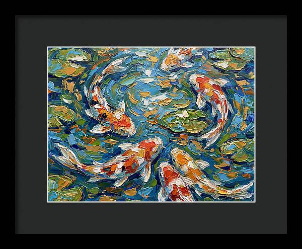 Koi Fish Swimming In Serenity