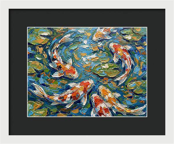 Koi Fish Swimming In Serenity