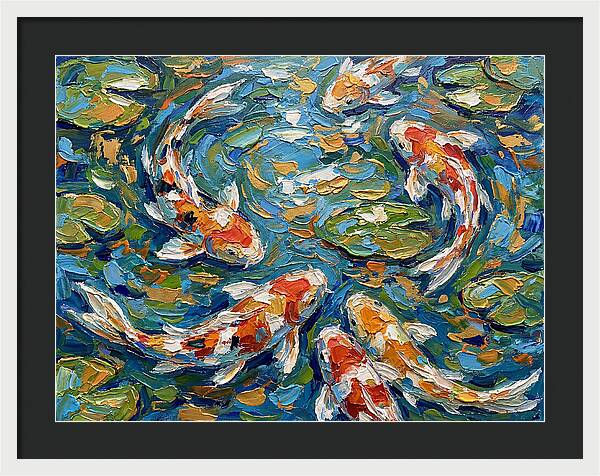 Koi Fish Swimming In Serenity