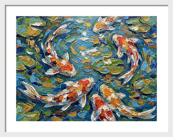 Koi Fish Swimming In Serenity