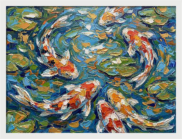 Koi Fish Swimming In Serenity