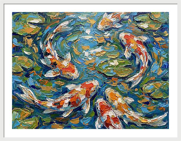 Koi Fish Swimming In Serenity
