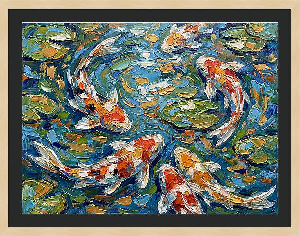 Koi Fish Swimming In Serenity