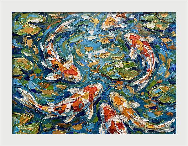 Koi Fish Swimming In Serenity