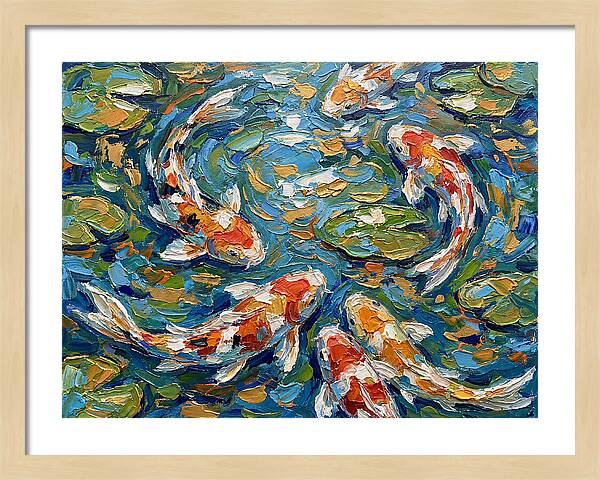 Koi Fish Swimming In Serenity
