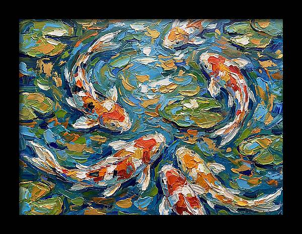 Koi Fish Swimming In Serenity