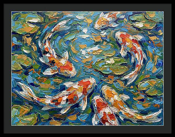 Koi Fish Swimming In Serenity