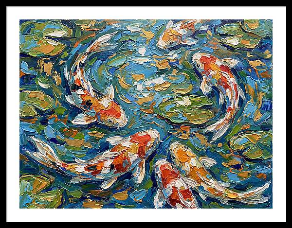 Koi Fish Swimming In Serenity