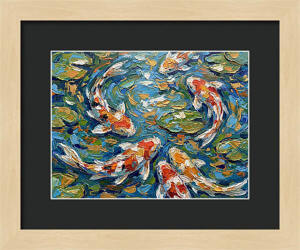 Koi Fish Swimming In Serenity