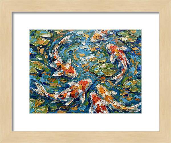 Koi Fish Swimming In Serenity