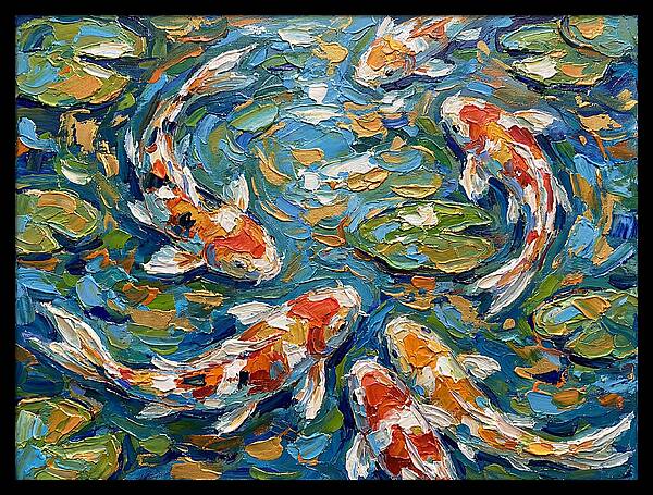 Koi Fish Swimming In Serenity