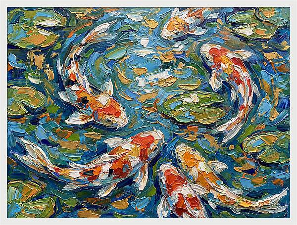 Koi Fish Swimming In Serenity