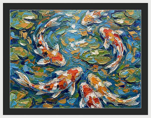 Koi Fish Swimming In Serenity