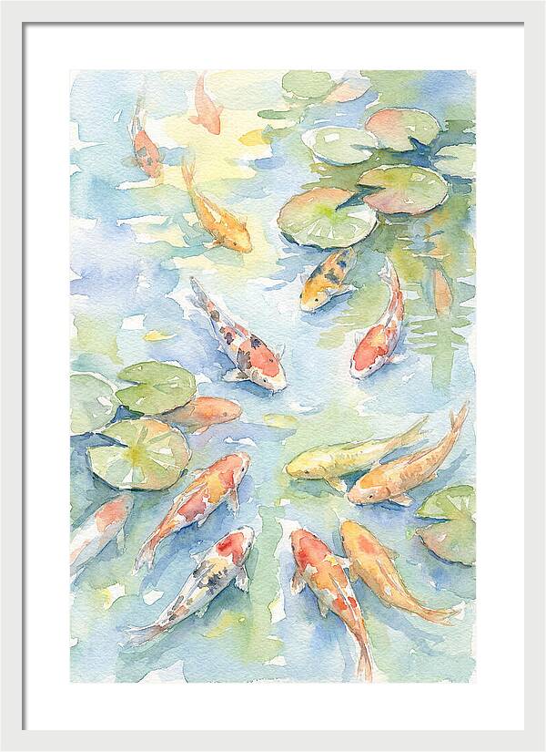 Koi Gliding Through Tranquility