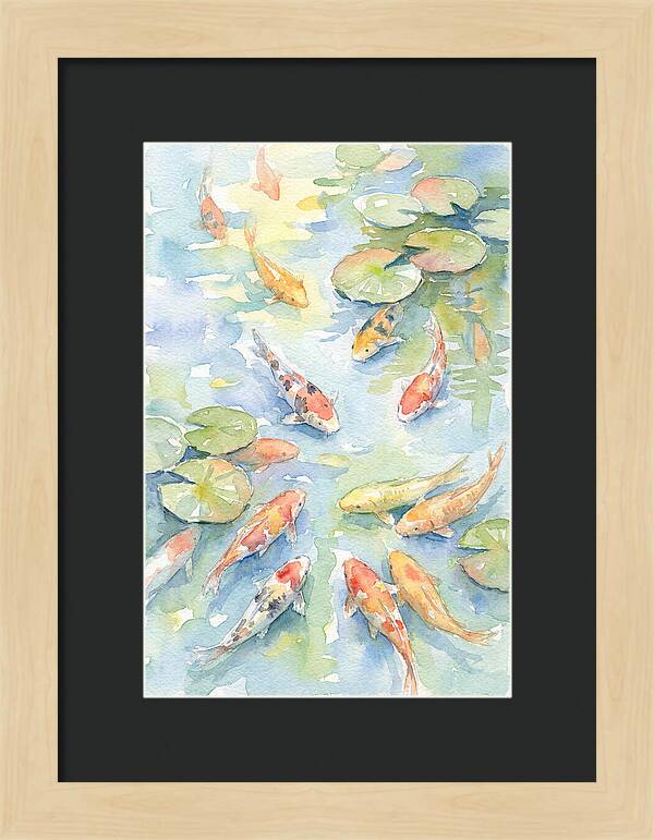 Koi Gliding Through Tranquility