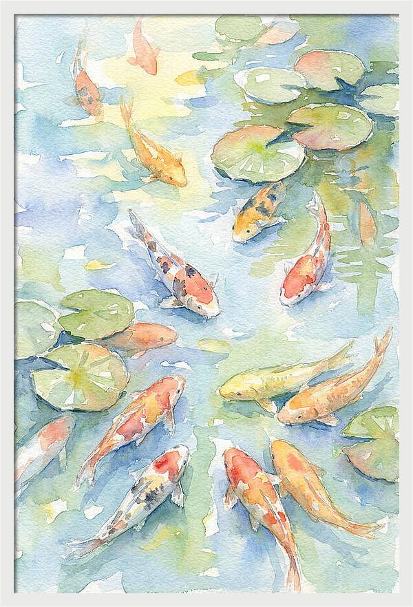 Koi Gliding Through Tranquility