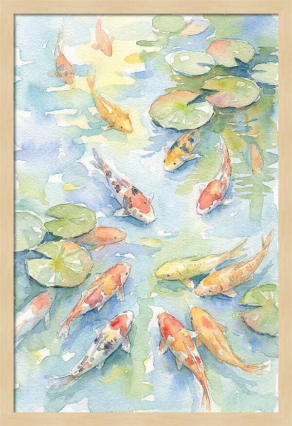 Koi Gliding Through Tranquility
