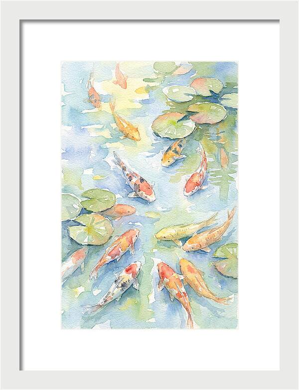 Koi Gliding Through Tranquility