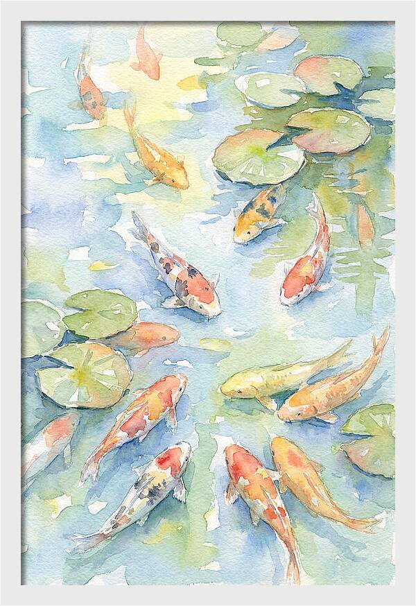 Koi Gliding Through Tranquility