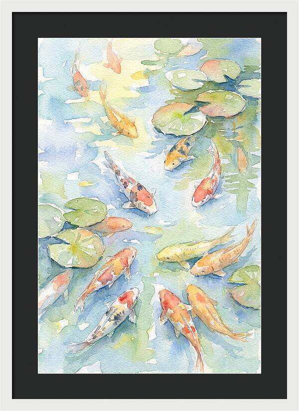 Koi Gliding Through Tranquility