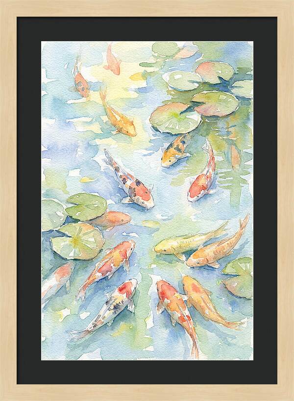 Koi Gliding Through Tranquility