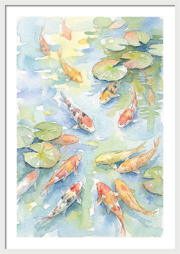 Koi Gliding Through Tranquility