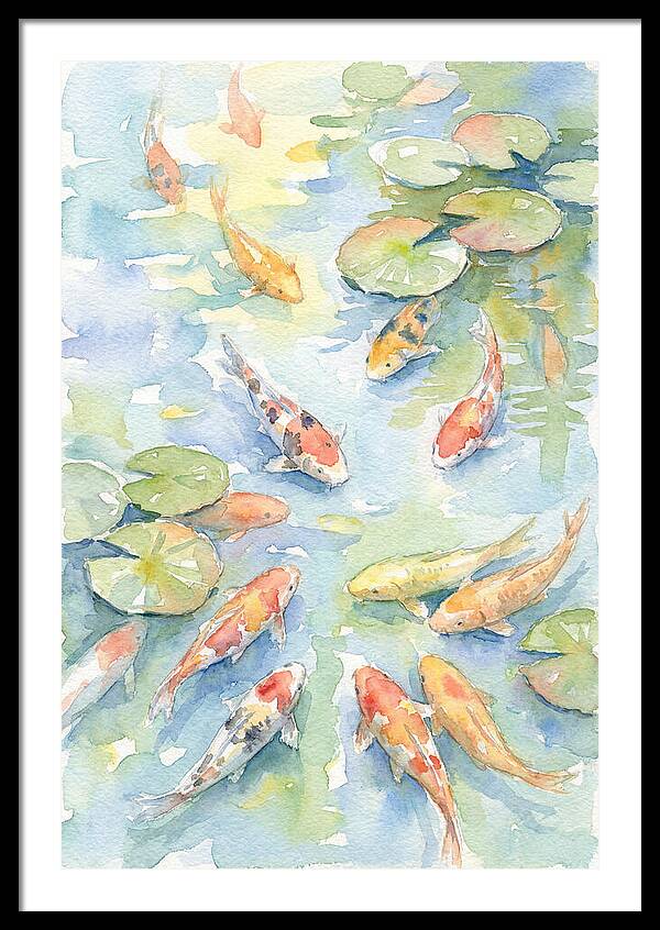 Koi Gliding Through Tranquility