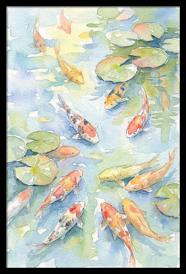 Koi Gliding Through Tranquility