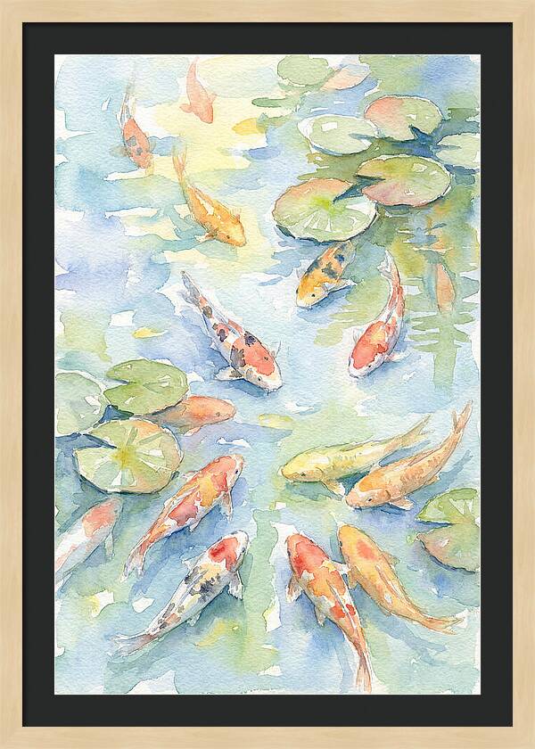 Koi Gliding Through Tranquility